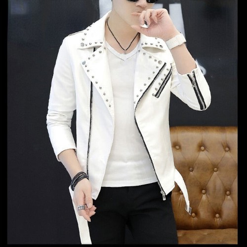 Veste biker cuir - veste,