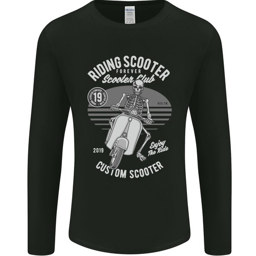 Scooter club moto - scooter, crâne
