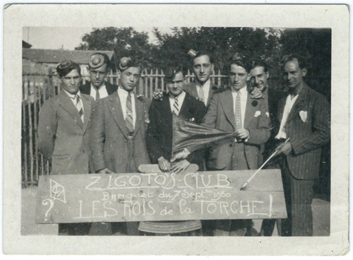 Photo snapshot 1940 groupe - snapshot,